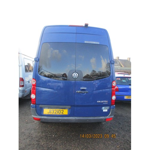 14 - A 2011 Volkswagen Crafter CR39 Blue 2.5 TDi nine seat window van with rear cargo pod J132102 (diesel... 