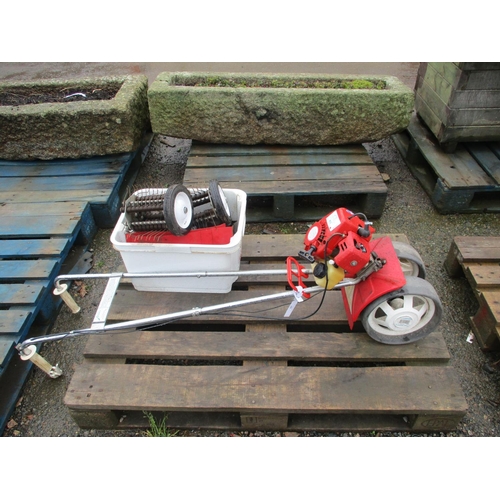 107 - A Mantis garden cultivator together with a range of attachments