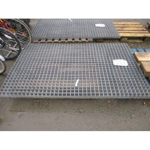 111 - Ten sheets of galvanised weld mesh