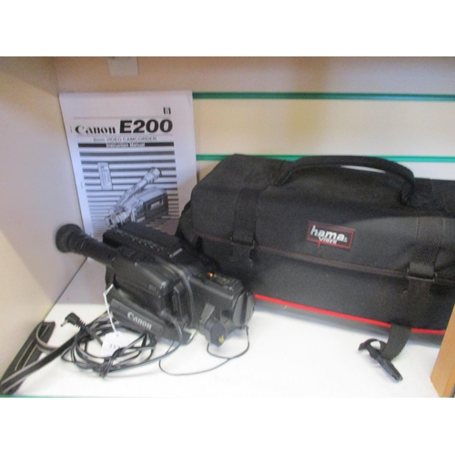 227 - A Canon 8mm video camcorder and accessories