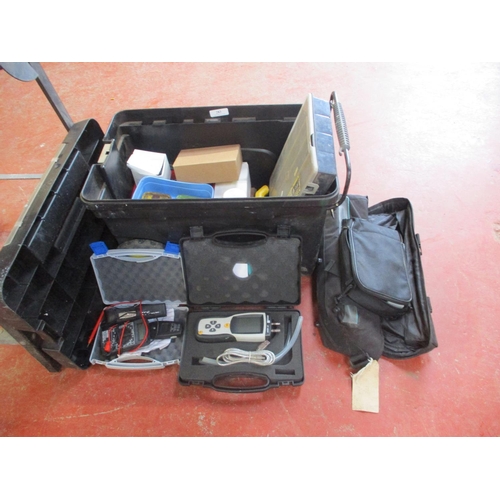 Assorted Electrical And Other Testing Equipment, Fixings, Fastenings Etc.