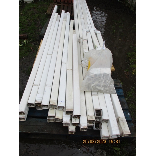 36 - A large quantity of white PVC down pipes