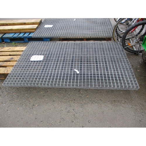 84 - Nine sheets of galvanised weld mesh