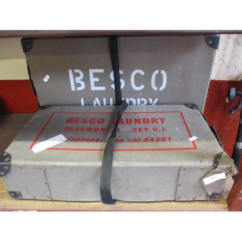 415 - Two vintage Besco Laundry boxes