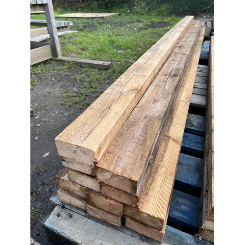 30 - Eleven lengths of 100mm x 50mm reclaimed serviceable timber