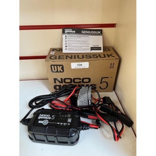 326 - A Noco Genius 5 Intelligent battery charger