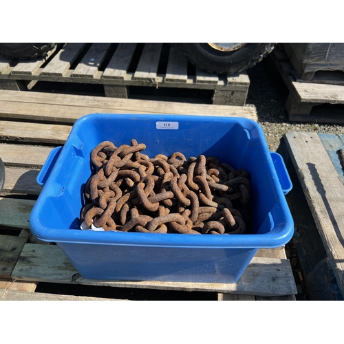 118 - A quantity of mooring chain