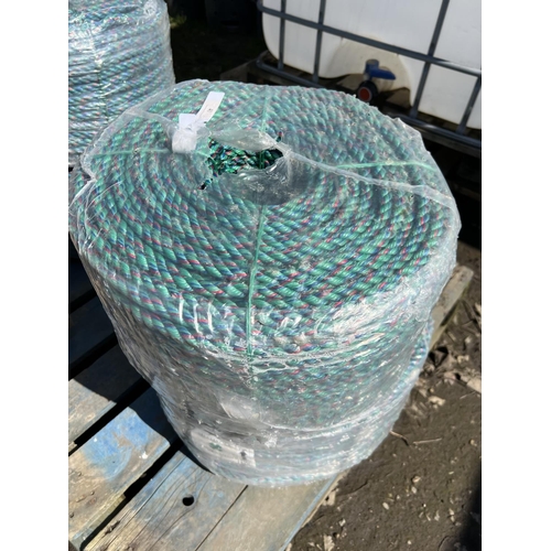 41 - Two coils of Shamrock Brand polysteel 3 S/T rope - 14mm x 220m - new factory sealed