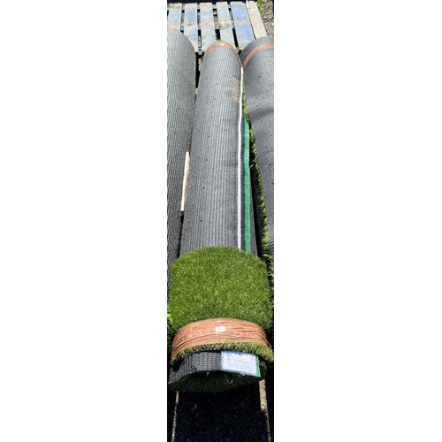 56 - A roll of Soft Forest 38mm natural look artificial grass 1.9m x 4m