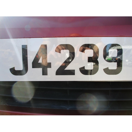 1 - J4239 - A four digit registration mark assigned to a vehicle of insignificant value