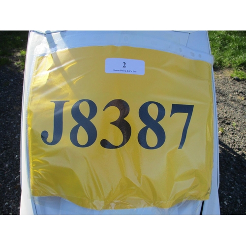 2 - J8387 - A four digit registration mark assigned to a scooter of insignificant value