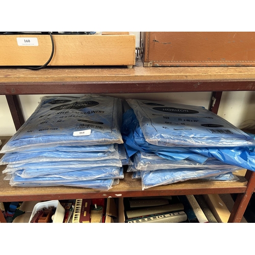 164 - A large quantity of Horizon blue tinted sacks/liners (25