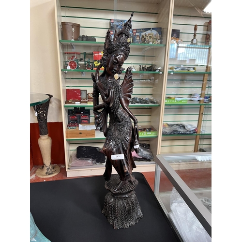 263 - A Balinese carved rosewood figure