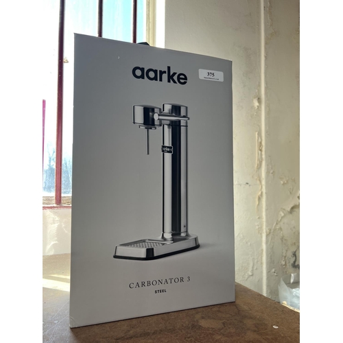 375 - An Aarke carbonatore 3 steel sparkling water maker - new