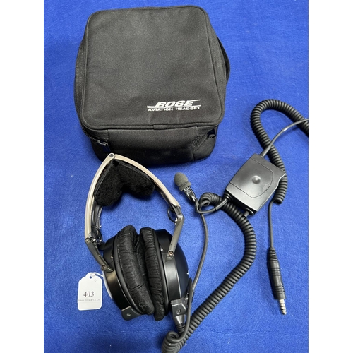 403 - A Bose Aviation head set