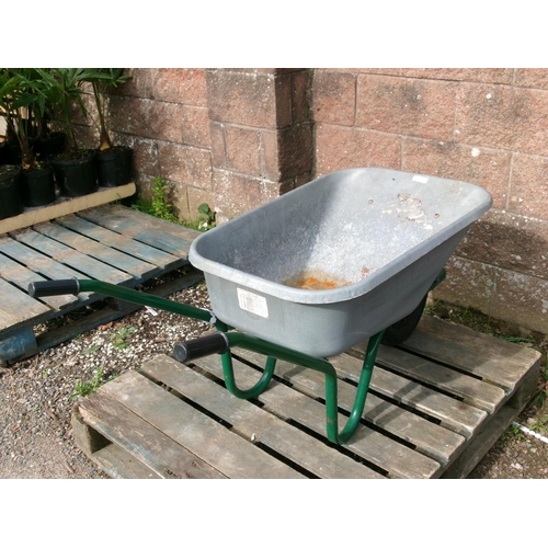 37 - A galvanised wheelbarrow