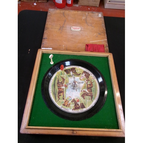 213 - A vintage Sandown roulette style horse racing game by Messrs. F.H. Ayres of London