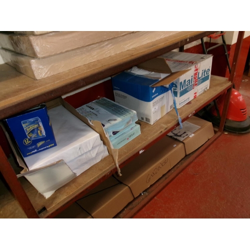 340 - Assorted reams of paper, stationery etc.