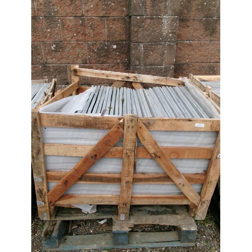 52 - A pallet of grey slate