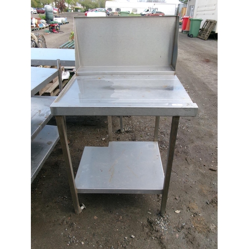 88 - A large stainless steel table