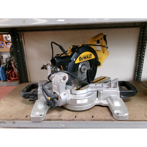 127 - A DeWalt sliding chop saw