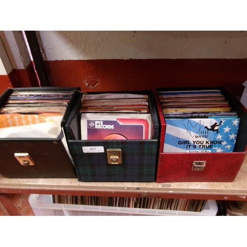 427 - A collection of singles vinyl records