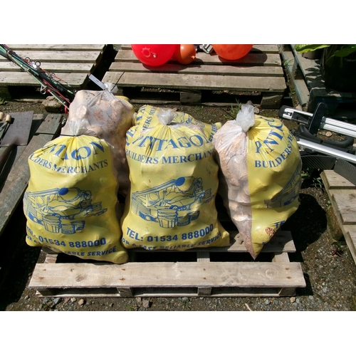 107 - Five bags of timber briquettes