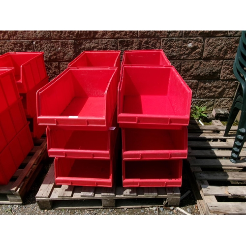 75 - Twelve stacking storage bins