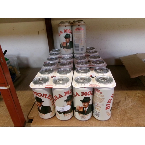 453 - Twenty eight cans of Birra Moretti Premium Lager