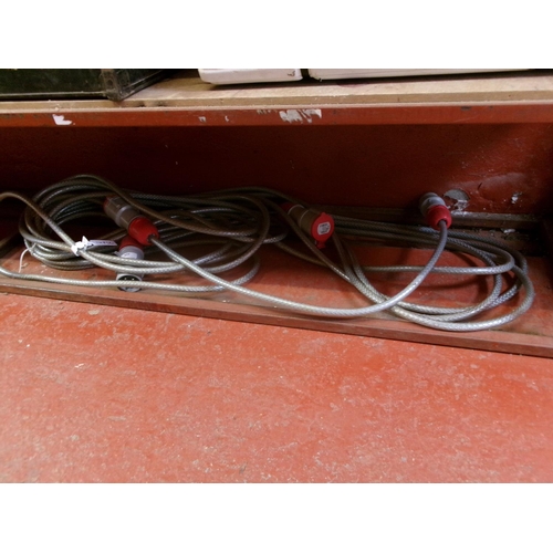 459 - Two braided electrical extension leads