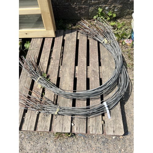 55 - Two bundles of galvanised cloche hoops