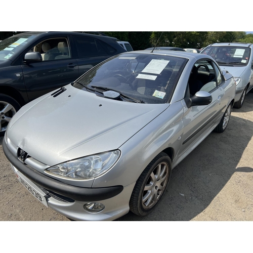 11 - A 2002 Peugeot 206 2.0 convertible J102639 (petrol/manual), odometer reading 63,672 miles