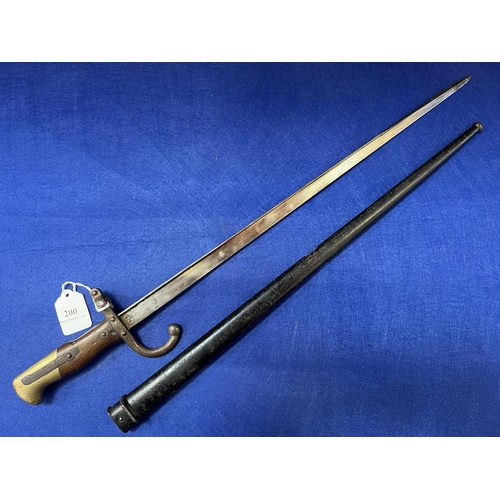 200 - A vintage bayonet and scabbard