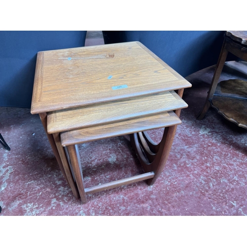 289 - A graduated nest of three mid century G Plan occasional tables