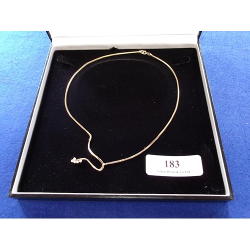 183 - A 9 carat gold necklace