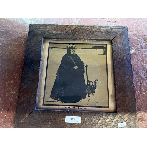 104 - A vintage print of Queen Victoria by William Nicholson