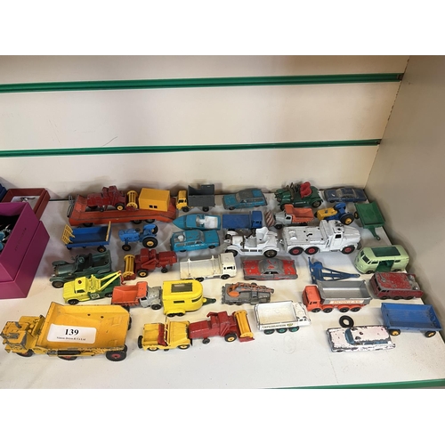 139 - A collection of mid century diecast model vehicles