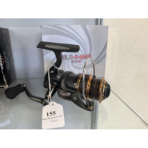 155 - A Sakura Gunner fixed spool fishing reel - new and boxed