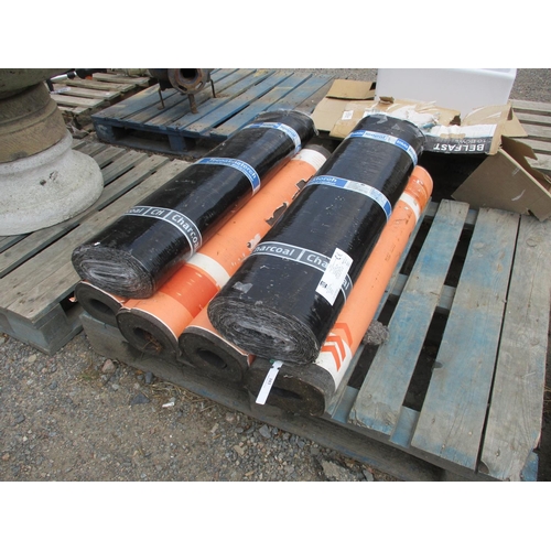 103 - Four rolls of Ruberoid together with two rolls of Torch-On Mineral Capsheet