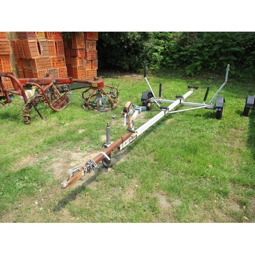 27 - A galvanised boat trailer