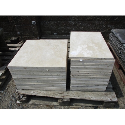 51 - A quantity of Italian Travertine tiles