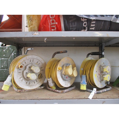 137 - Three 110 volt cable reels