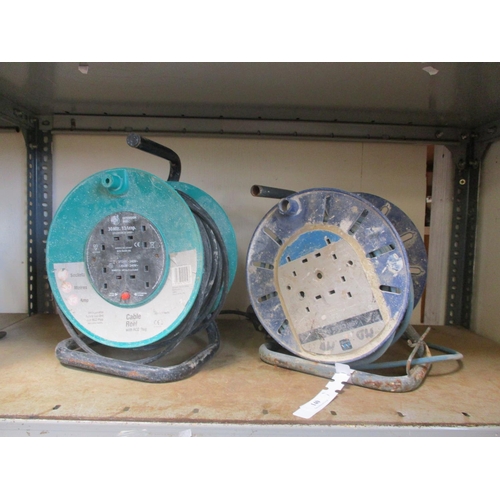 140 - Two 240 volt cable reels