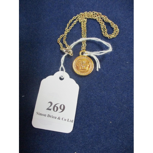 269 - A Versace style pendant and chain