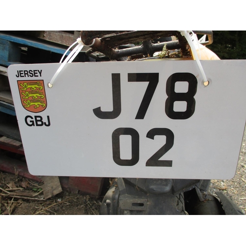 1 - J7802 - A four digit registration mark assigned to a scooter of insignificant value