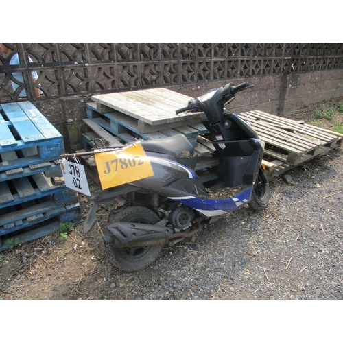 1 - J7802 - A four digit registration mark assigned to a scooter of insignificant value