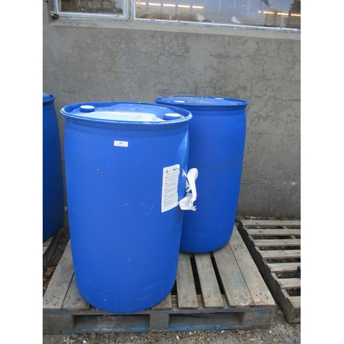 65 - Two 205L PVC barrels