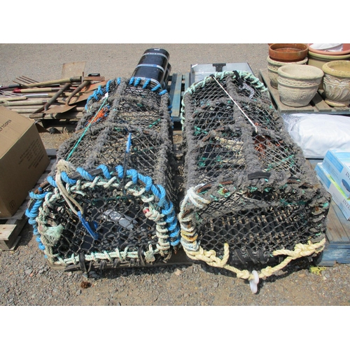 77 - Two parlour lobster pots