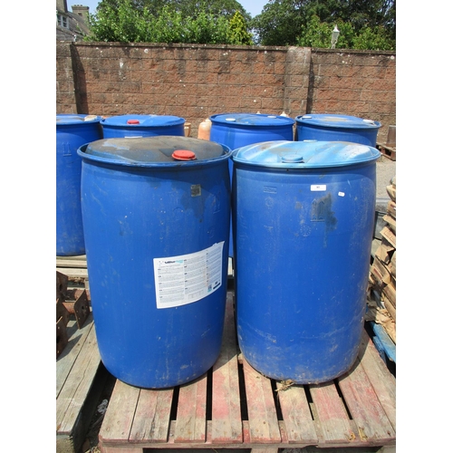 85 - Two 205L PVC barrels