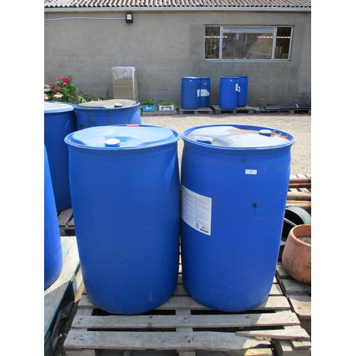 88 - Two 205L PVC barrels